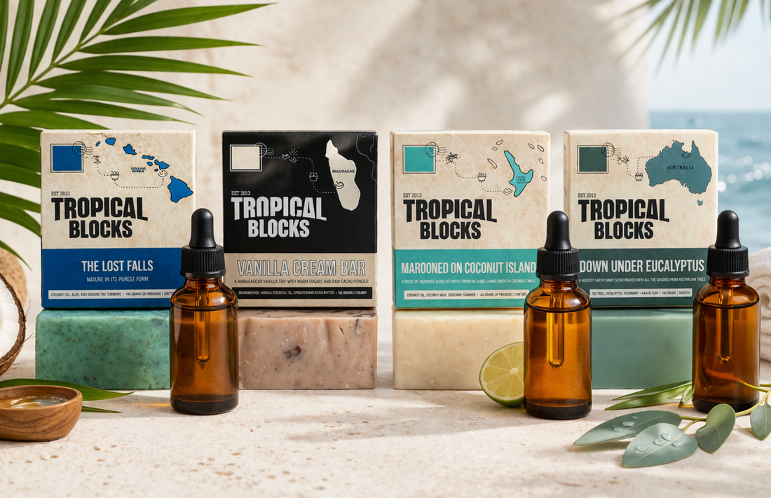 שמנים אתריים בסבון טבעי: למה סבון מוצק עדיף לגברים